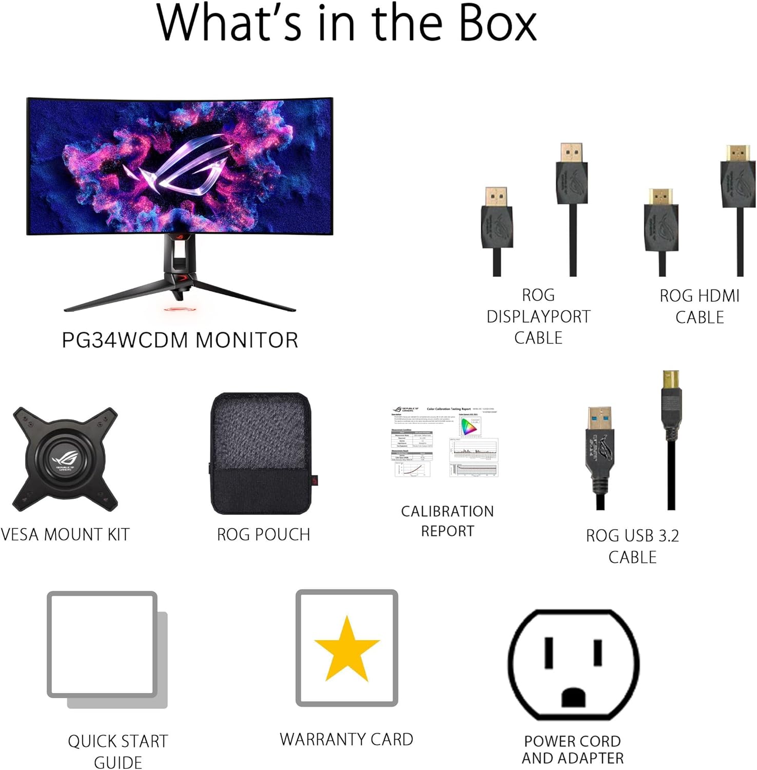 ASUS ROG Swift OLED PG34WCDM 34 ASUS ROG Swift OLED PG34WCDM 34